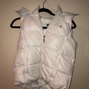 United Colors of Benetton white puffer vest